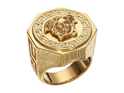 versace medusa ring fake|Versace Medusa head ring.